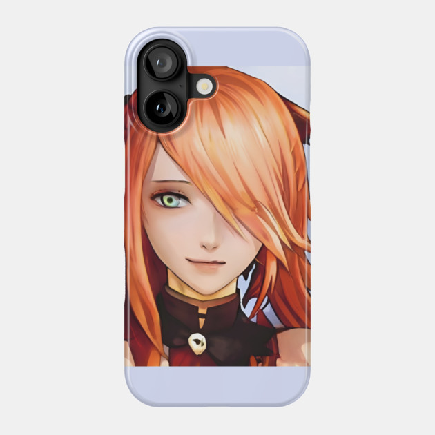 anime girl orange hair Phone Case by animegirlnft