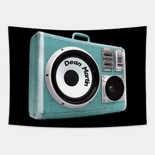 a radio 60s with sticker Dean Martin Tapestry