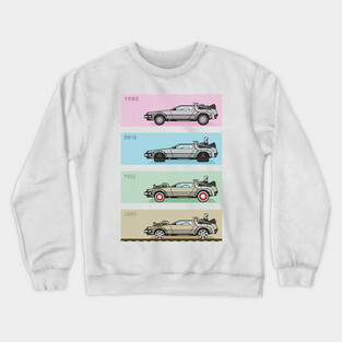 Back to the Future - Delorean x 4 Crewneck Sweatshirt