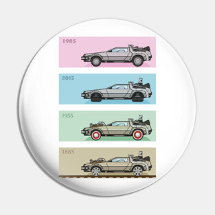 Back to the Future - Delorean x 4 Pin
