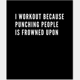 funny gym humor Posters and Art
