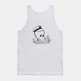 Captain Octopus for Light Shirts Tank Top