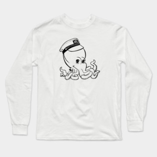 Captain Octopus for Light Shirts Long Sleeve T-Shirt