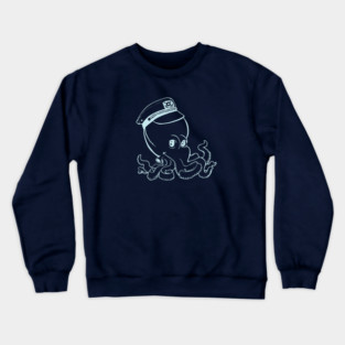 Captain Octopus for Dark Shirts Crewneck Sweatshirt