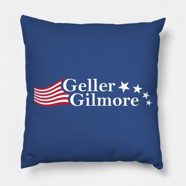 Geller Gilmore Pillow by WhoElseElliott