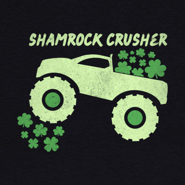 Shamrock Crusher St Patrick's Day Monster Truck Lover by The WYLD Tribe
