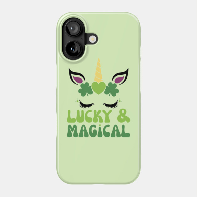 Lucky & Magical St. Patrick's Day Unicorn Phone Case by The WYLD Tribe