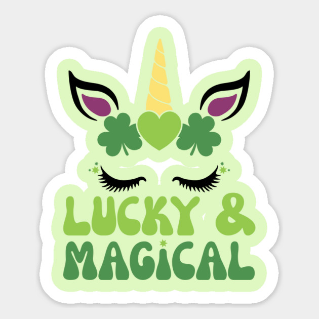 Lucky & Magical St. Patrick's Day Unicorn Magnet by The WYLD Tribe