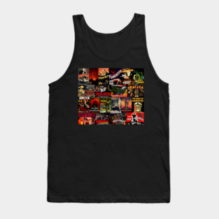 Classic Horror Movie Monster Collage Tank Top
