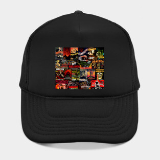Classic Horror Movie Monster Collage Hat