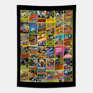 MST3K Box Art Collage Tapestry