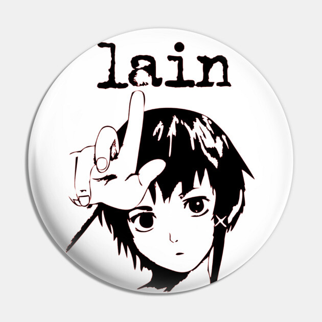 Serial Experiments Lain - Serial Experiments Lain - Pin | TeePublic