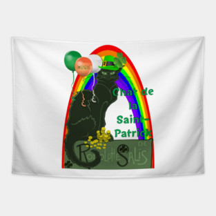 Chat De La St Patrick De Rodolphe Salis Fun Tapestry
