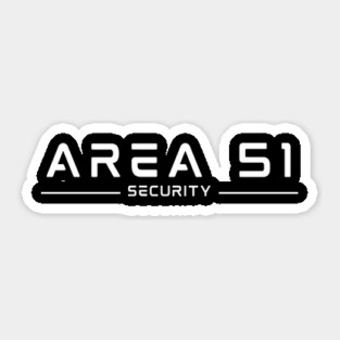Area 51 Security - UFO Aliens Sticker
