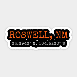 Roswell New Mexico - Alien UFO Crash Sticker