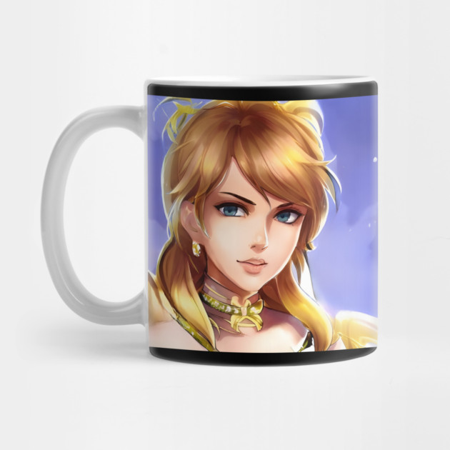 anime blonde hair manga charcter by animegirlnft