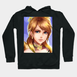 anime blonde hair manga charcter Hoodie
