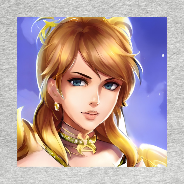 anime blonde hair manga charcter by animegirlnft