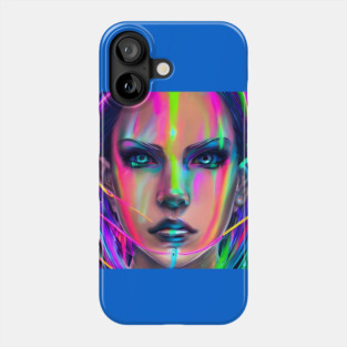 anime kawaii cute collorful manga girl Phone Case