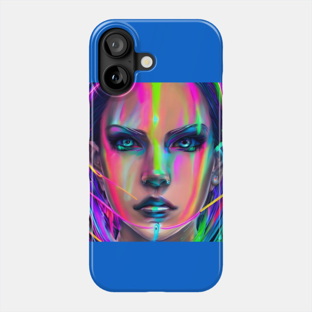 anime kawaii cute collorful manga girl Phone Case by animegirlnft