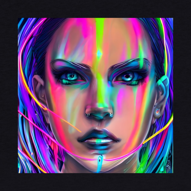 anime kawaii cute collorful manga girl by animegirlnft