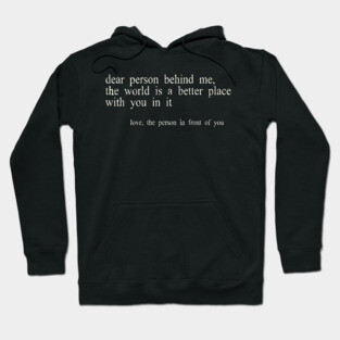 dear person behind me retro Hoodie