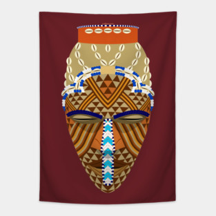 African mask Tapestry