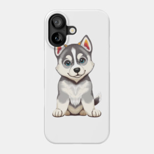 Adorable Husky Dog Phone Case