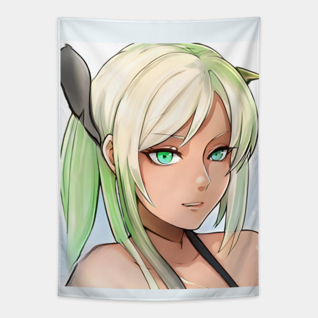 anime manga japanese Tapestry by animegirlnft