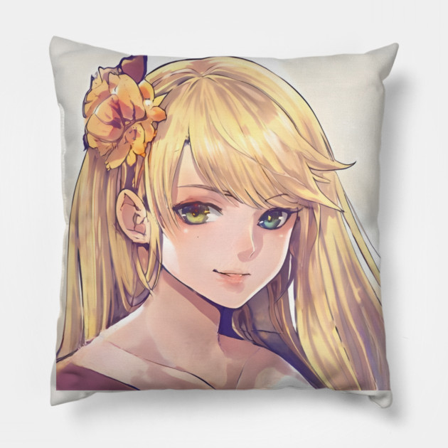anime  girl cosplay Pillow by animegirlnft