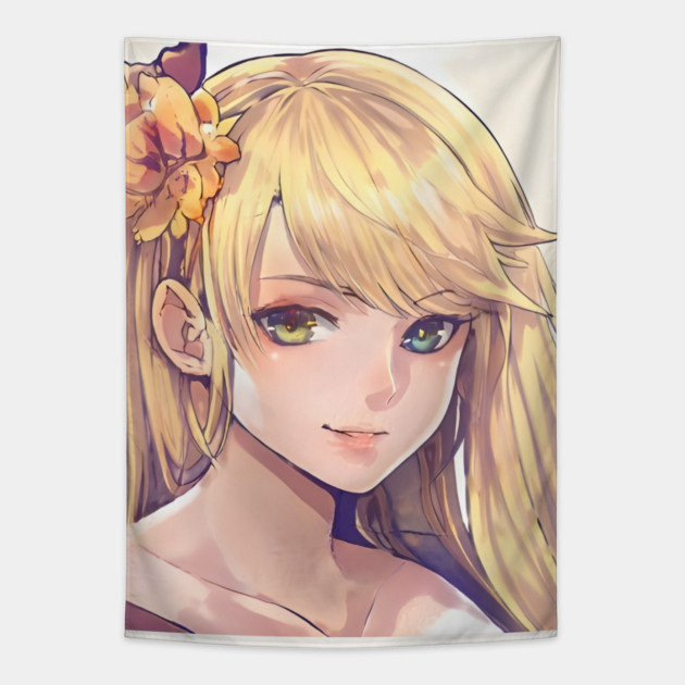anime  girl cosplay Tapestry by animegirlnft