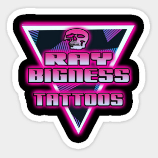 ray bigness tattoo Sticker