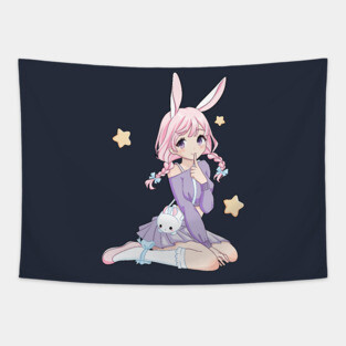 Anime Bunny Girl Tapestry