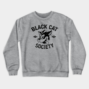 Black Cat Society Crewneck Sweatshirt