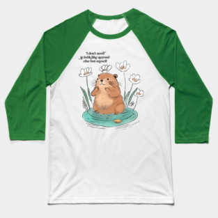Beaver Self-love Baseball T-Shirt