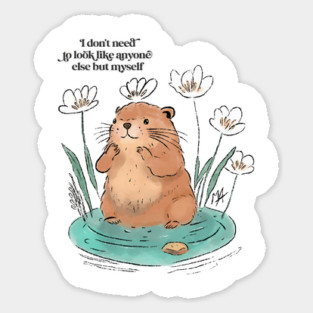 Beaver Self-love Sticker