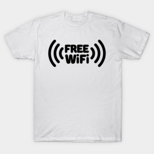 Free WiFi Here T-Shirt