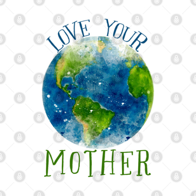 earth watercolor (love your mother) by mystudiocreate