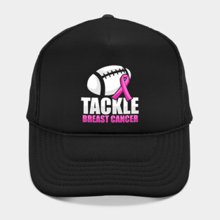 'Tackle Breast Cancer Football' Breast Cancer Gift Hat