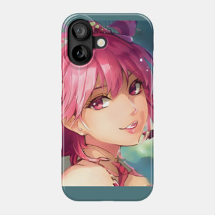 anime girl pink hair manga Phone Case