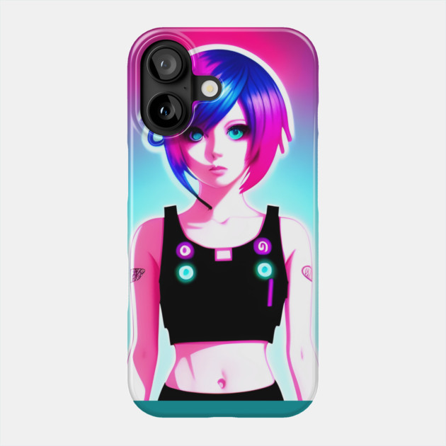 anime design anime girl  manga Phone Case by animegirlnft
