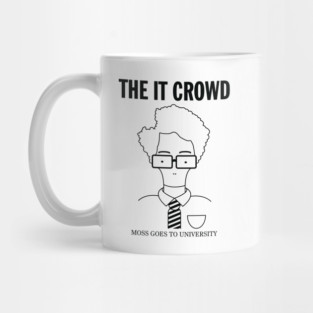 The IT Crowd: Moss Goes To University (light) Mug