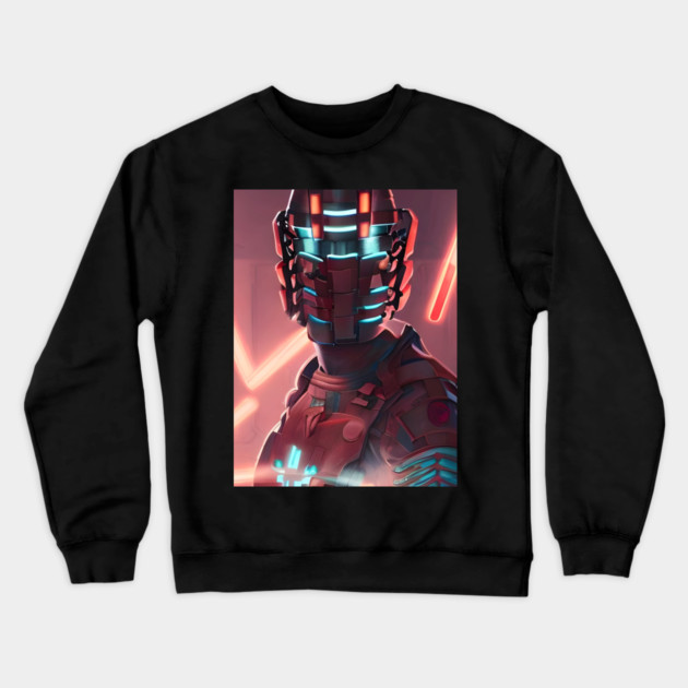 cyber scifi manga Crewneck Sweatshirt by animegirlnft