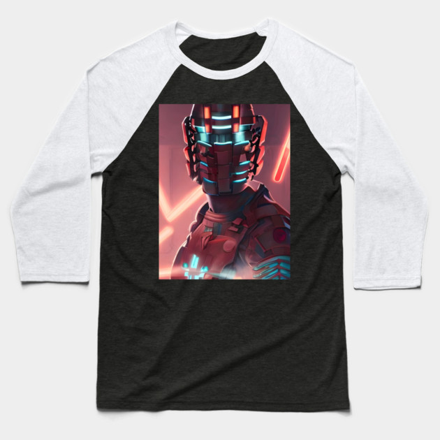 cyber scifi manga Baseball T-Shirt by animegirlnft