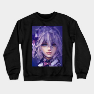 animeface  girl manga character Crewneck Sweatshirt