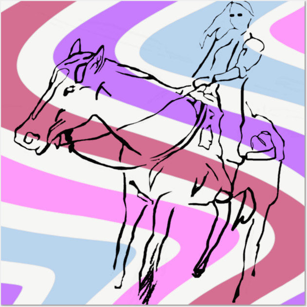 Horse Ride with Lauren Wall Art by DonWillisJrArt