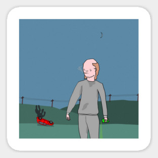 accident man Sticker