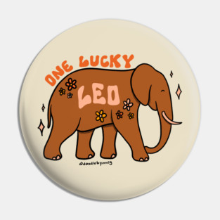One Lucky Leo Pin