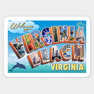 Virginia Beach Postcard Sticker