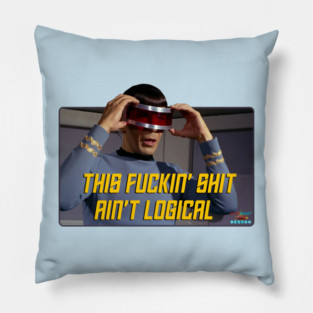 Space Man Ain't Logical Pillow